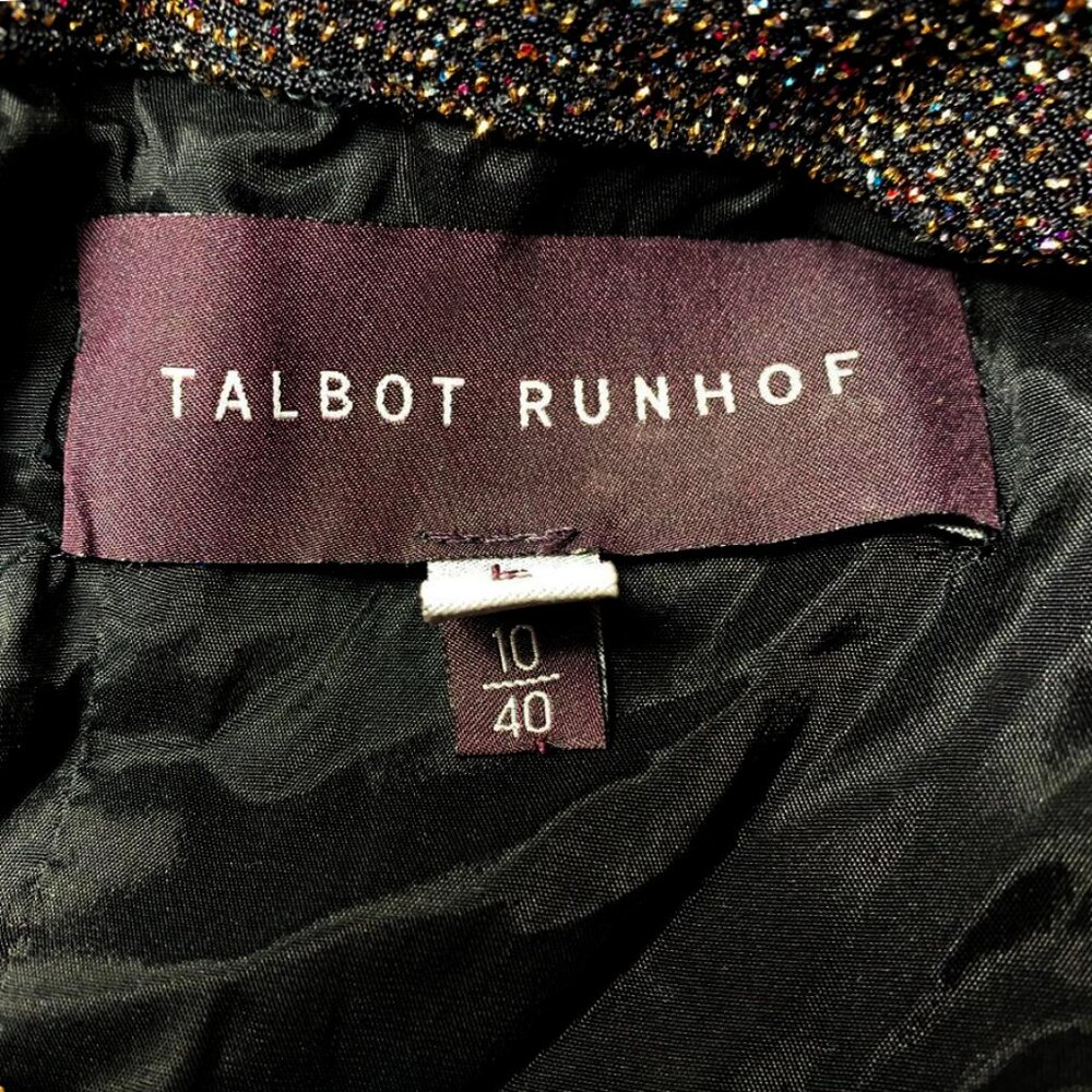TALBOT RUNHOF Tokara Off the Shoulder Stretch Lurex Gown - Picture 10 of 12